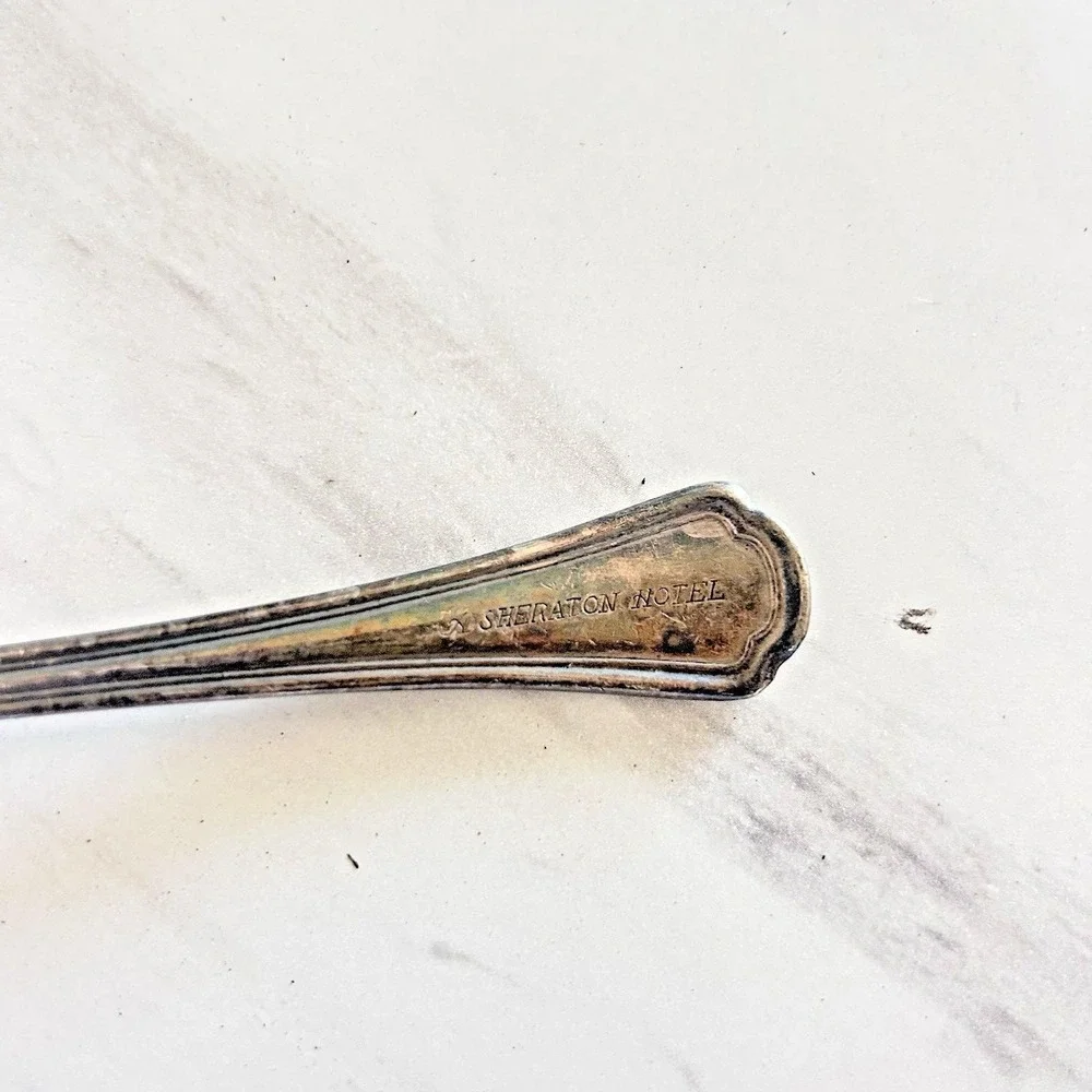 Vintage Sheraton Hotel Reed & Barton Triplex Serving Spoon 7 1/4